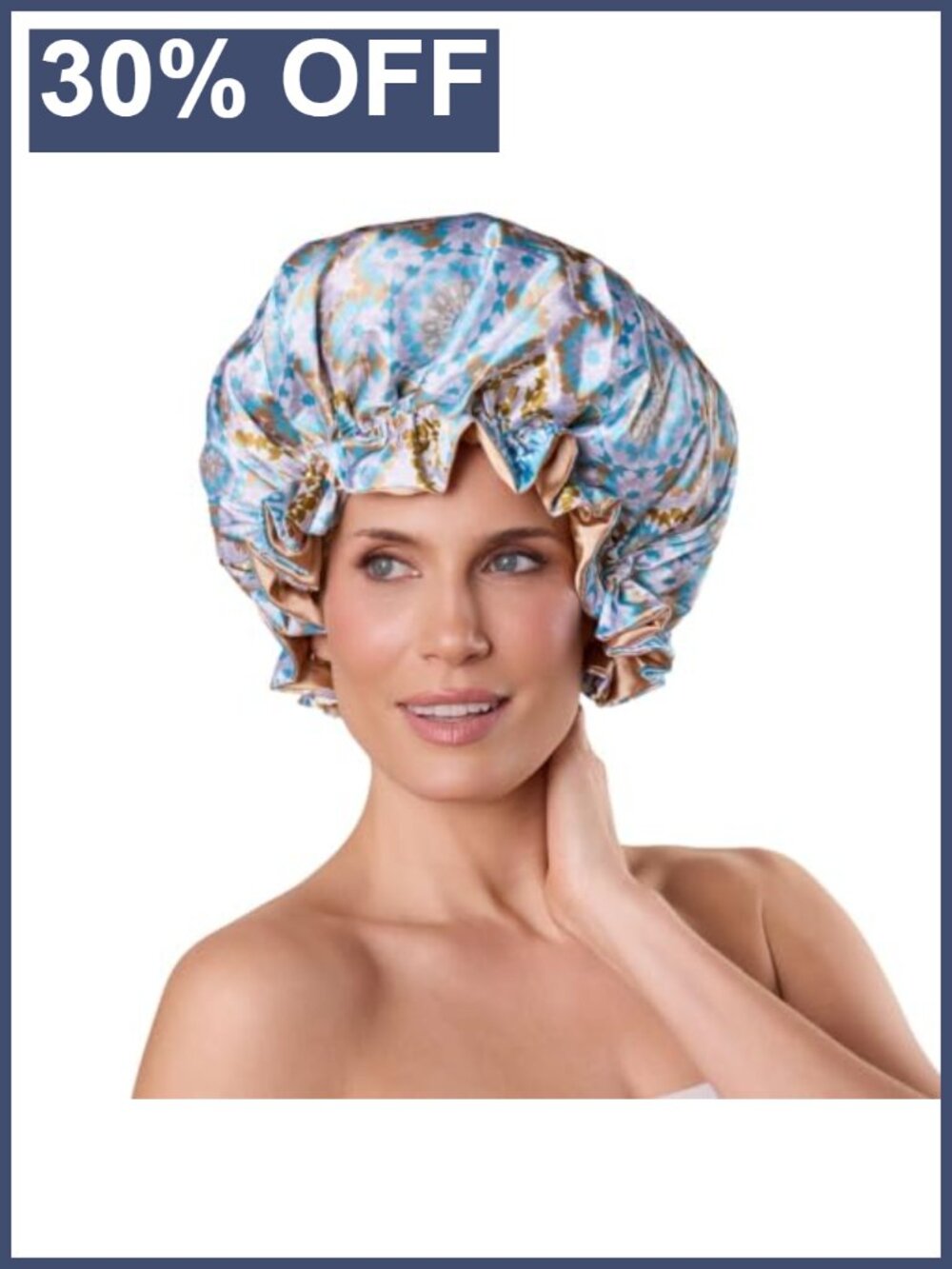 Reversible Satin Hair Bonnet Adjustable Band Sleep Cap Curly Hair